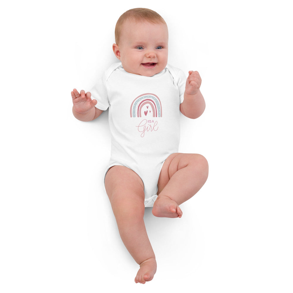 Girl Babystrampler aus Bio-Baumwolle - Weiß / 3-6m