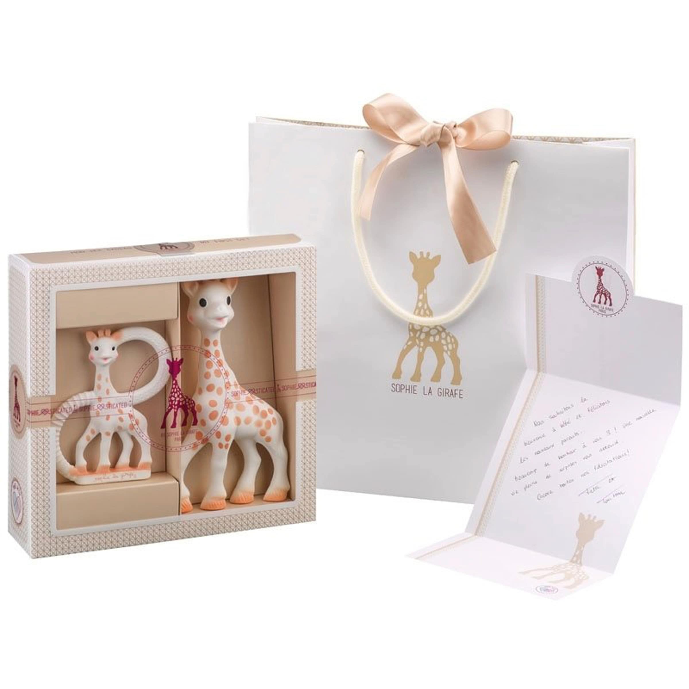 Sophie La Girafe Geschenkset Sophie + Beißring aus Naturkautschuk