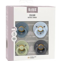 Bibs 4er-Pack Colour Schnuller Latex, 0-6M