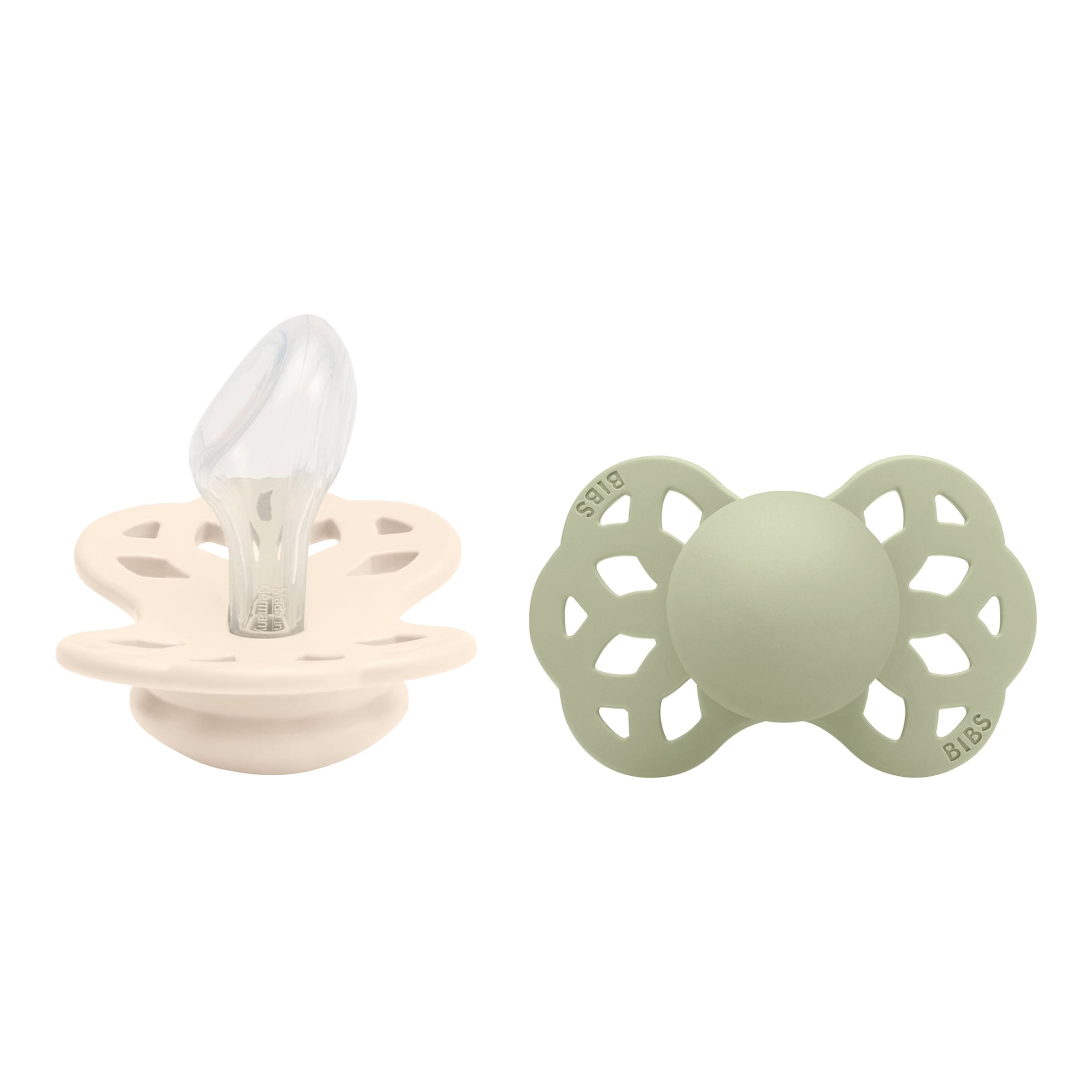 Bibs 2er-Pack Infinity Schnuller Silikon, anatomisch, 0-6M