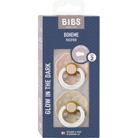 Bibs 2er-Pack Boheme GLOW Schnuller Latex, 6-18M