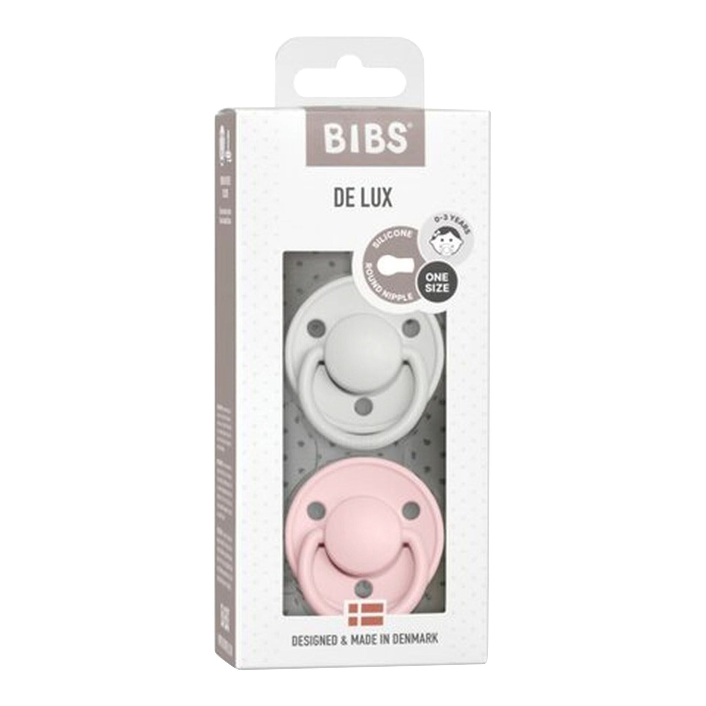 Bibs 2er-Pack De Lux Schnuller Silikon, 0-3 Jahre