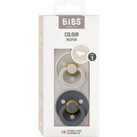 Bibs 2er-Pack Colour Schnuller Latex, anatomisch, 0-6M