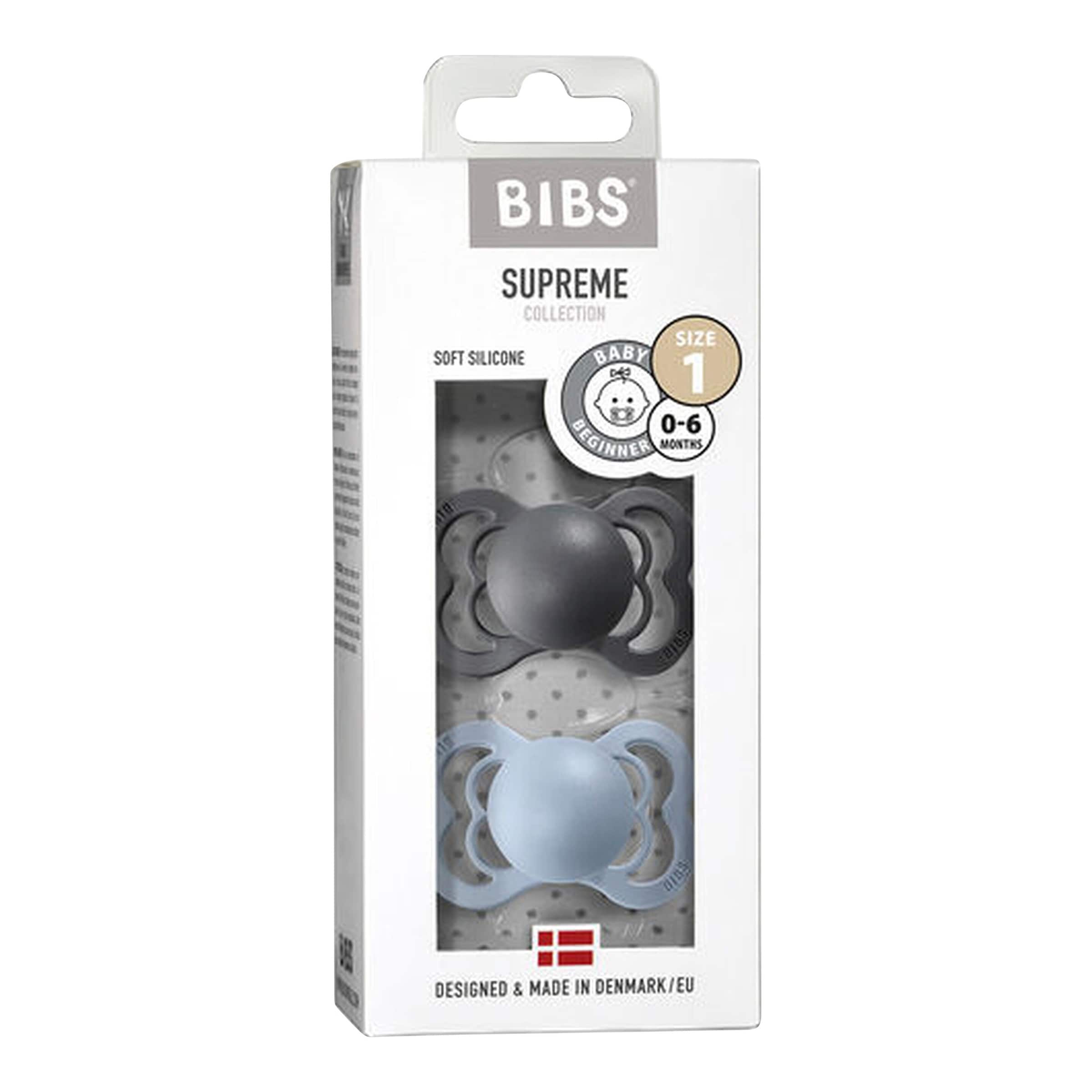 Bibs 2er-Pack Supreme Schnuller Silikon, 0-6M