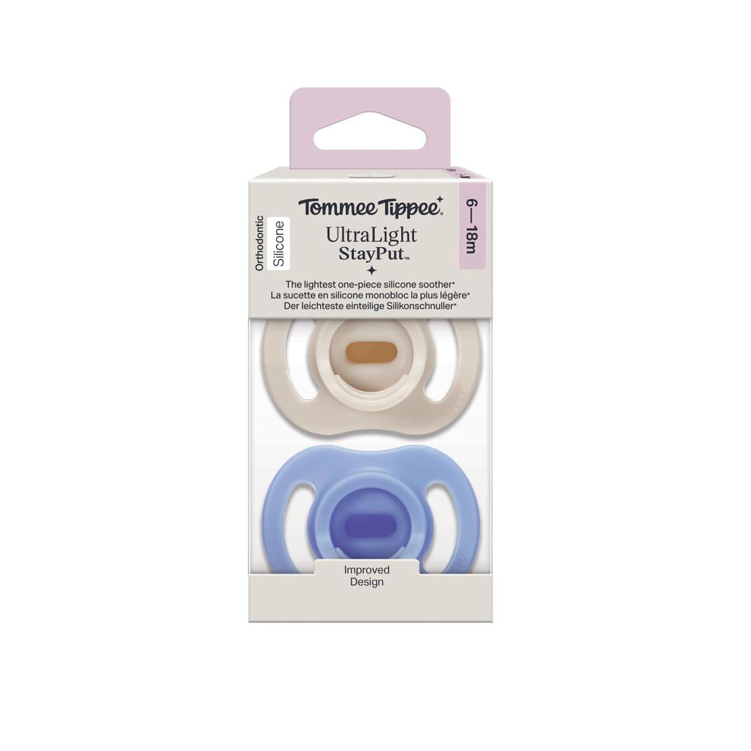 Tommee Tippee 2er-Pack Schnuller ultra light 6-18M