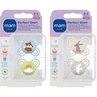 Mam 4er-Pack Schnuller Perfect Start Silikon, 0-2 M