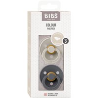 Bibs 2er-Pack Colour Schnuller Latex, anatomisch, ab 6M