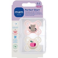 Mam 2er-Pack Schnuller Perfect Start Silikon, 0-2M