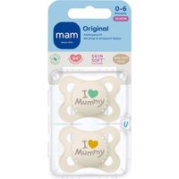 Mam 2er-Pack Schnuller Original Silikon, 0-6M