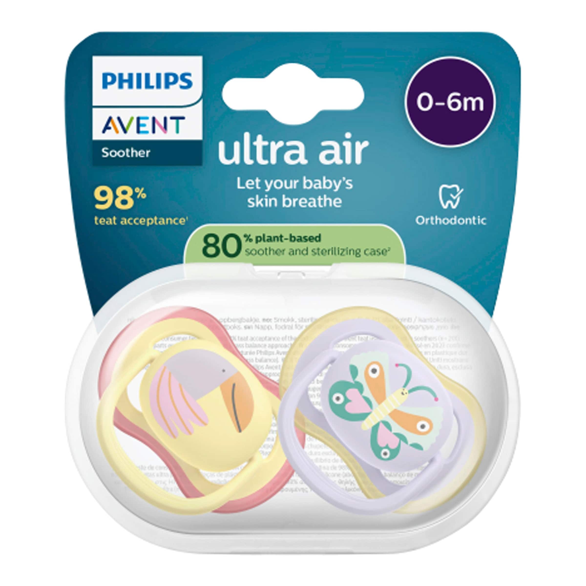 Philips Avent 2er-Pack Schnuller ultra air, 0-6M