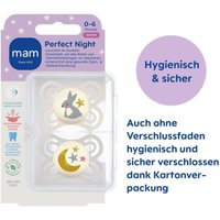 Mam 2er-Pack Schnuller Perfect Night Silikon, 0-6M